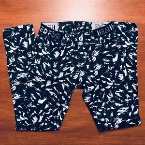 Black and white patterned pants